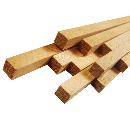 Vareta de Madeira Cedro Rosa Quadrada 05x05x930mm